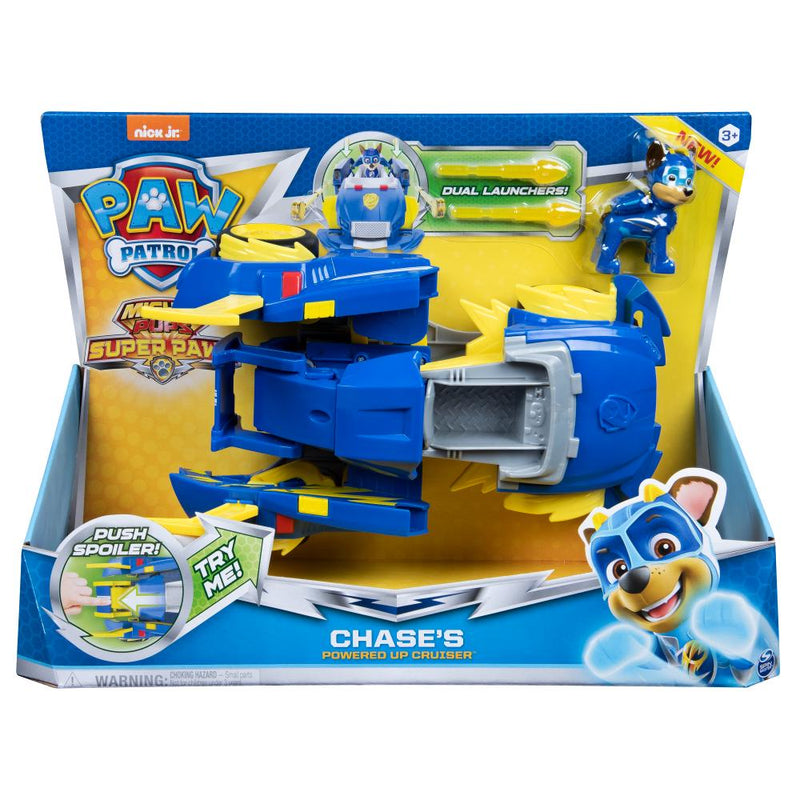 Paw Patrol Mighty Pups Vehiculo Potencia - Chase