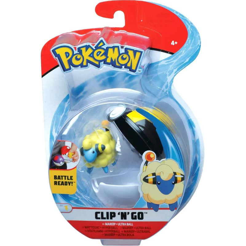 Pokémon Clip N Go Con Figura De Batalla 2" Mareep